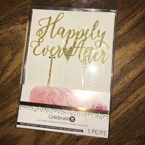 Happily Ever After Plastic Cake Topper